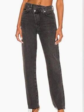 Agolde Criss Cross Straight Denim Jeans Size 24